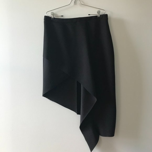 NWT ASOS Asymmetrical Faux Wrap Skirt Sz 14 - Picture 1 of 5